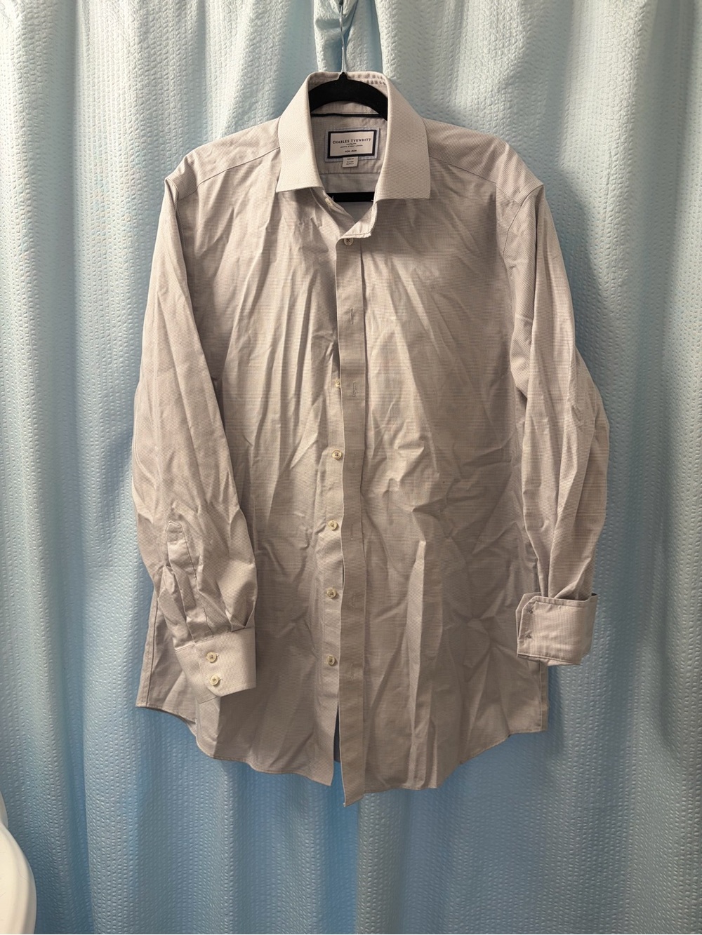 Charles Tyrwhitt Men's Light Gray Dress Shirt